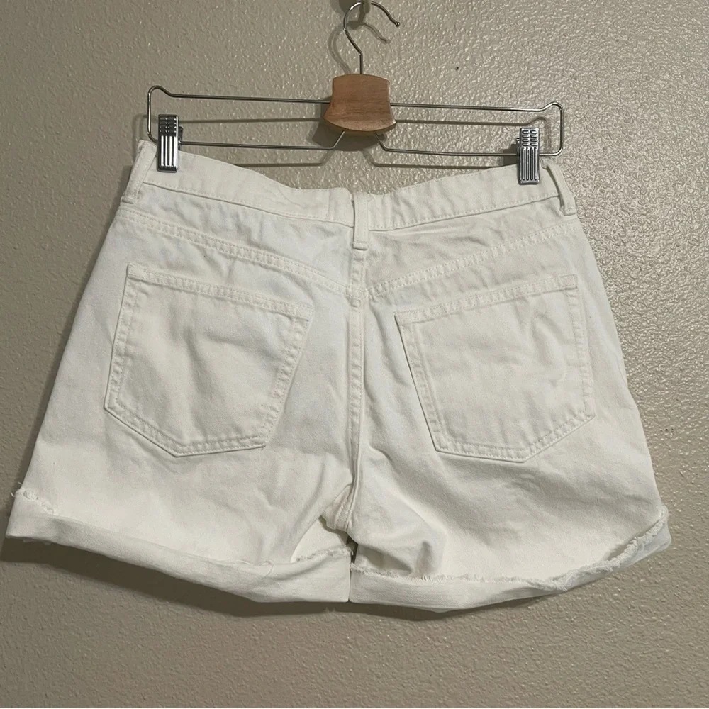 Everlane Relaxed White‎ Denim Short 27